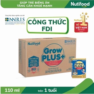Thùng 48 hộp sữa dinh dưỡng Growplus xanh 110ml
