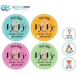 In tem nhãn giấy, sticker, decal => thiết kế theo yêu cầu => MIỄN PHÍ THIẾT KẾ