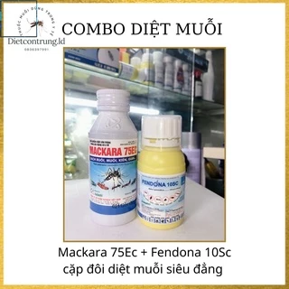 Combo 2 chai thuốc diệt muỗi MACKARA 750Ec (100ml) + FENDONA 10SC (50ml) ,