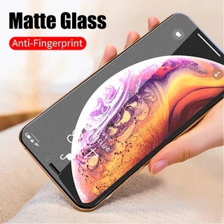 Kính Cường Lực Nhám Full Màn Chống Vân Tay Cho iPhone 14 13 12 11 Pro XS Max Mini XR X 8 7 6 6s Plus SE 2020