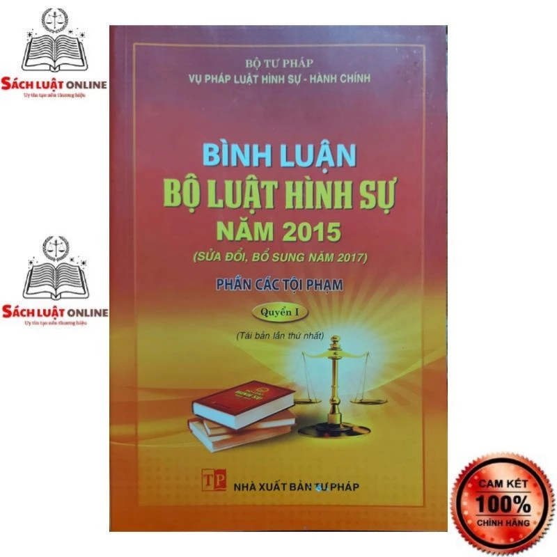 Sách - Bình luận khoa học Bộ luật Hình sự (Bộ tư pháp) NXB Tư pháp