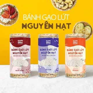 Bánh Gạo Lứt Nguyên Hạt HAPPIOHA 170g - Hỗ Trợ Giảm Cân Và Ăn Kiêng