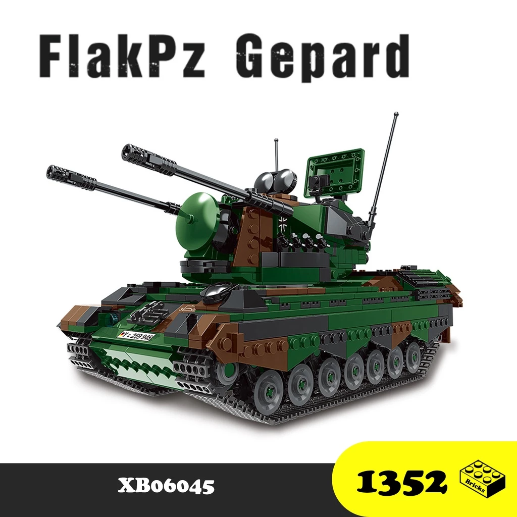 Đồ chơi Lắp ráp Xe Tăng Đức - Xingbao XB06045 FlakPz Gepard - Xếp hình thông minh - Mô hình trí tuệ