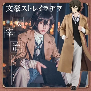 Set trang phục hóa trang nhân vật thám tử Dazai Osamu trong anime Bungo Stray Dogs cho nam nữ