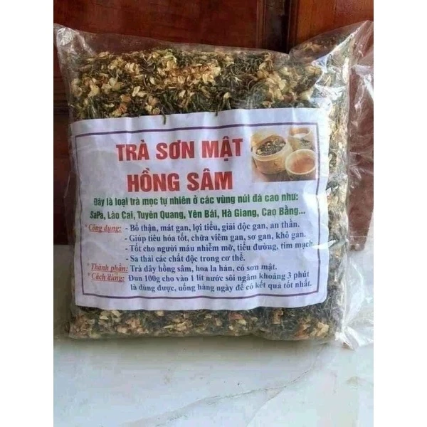 Combo 1 kg Trà sơn mật hồng sâm ngọt thơm mát