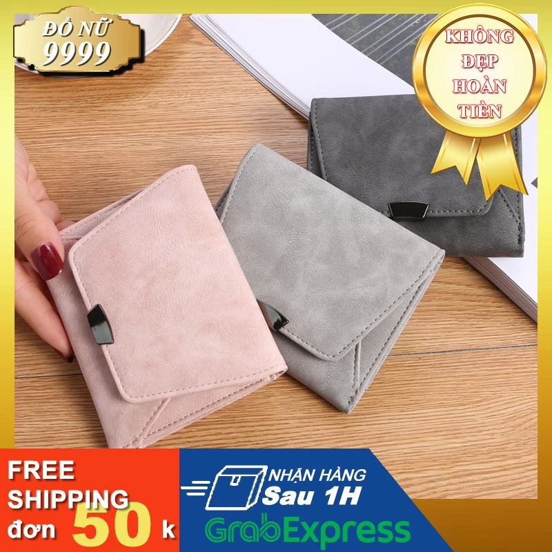 Ví Nữ 👛FREESHIP👛 Giảm 10k khi nhập [GENZY] Ví Nữ Cầm Tay Da Lộn Sang Trọng