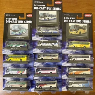 Xe mô hình xe buýt Xe bus Kyosho Diecast Bus Collection tỉ lệ 1:150 1 150 1/150 Bản Card New Seal Thép đúc nguyên khối