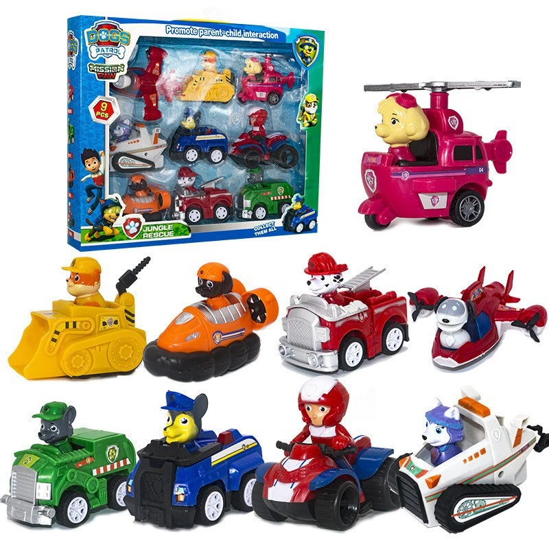 Mô Hình 9 Xe Ô Tô Chó Cứu Hộ Paw Patrol