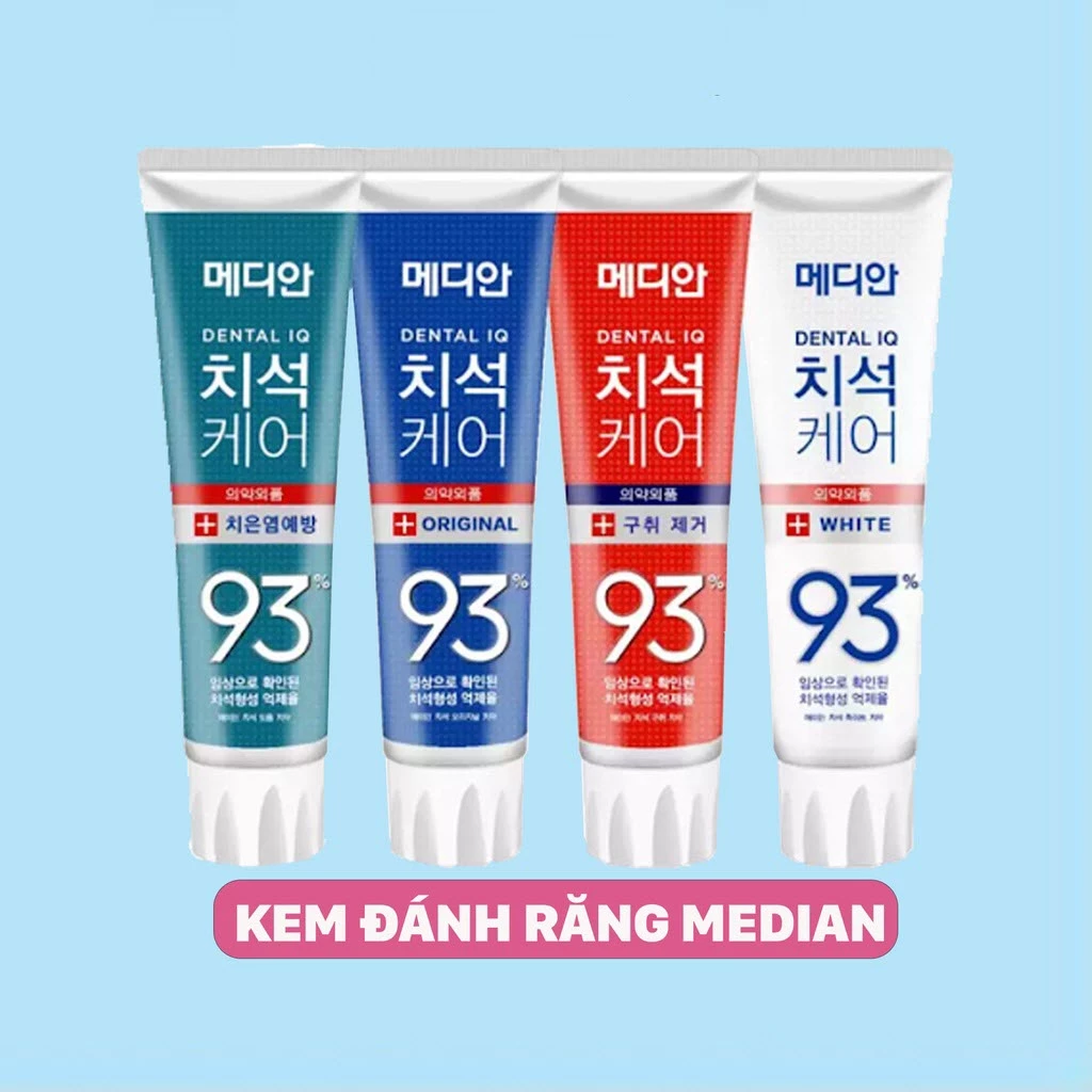 [Hàn Quốc] Kem đánh răng trắng răng MEDIAN DENTAL IQ 93% 120g sáng bóng - hàng chính hãng