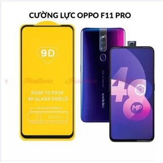 Cường lực full màn Oppo F11 pro kèm hộp và khăn lau