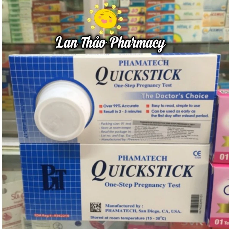 [CHE TÊN] QUE THỬ THAI QUICKSTICK CHÍNH HÃNG CHO KẾT QUẢ CHÍNH XÁC TUYỆT ĐỐI GIÁ SỈ