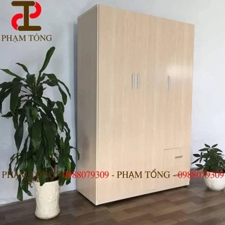 Tủ quần áo 3 cánh vân gỗ [ HÀNG CAO CẤP ] Miễn phí giao hàng