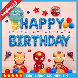 Set Bóng Sinh Nhật Siêu Nhân, Spider Man Cho Bé Trai, ComBo Bóng Bay Sinh Nhật Siêu Đẹp 🎁SIÊU PHẨM🎁