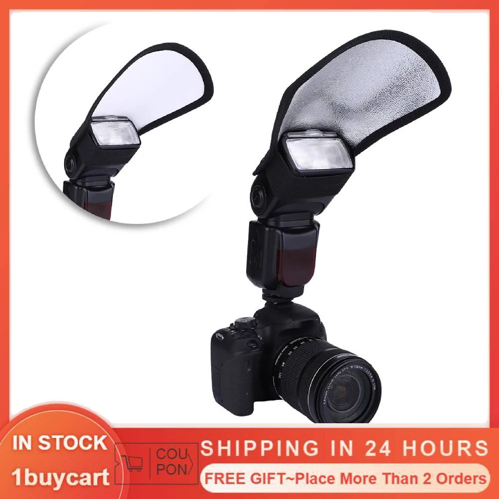 Đa Năng Mềm Cường Lực Ánh Sáng Flash Speedlite Bạc Trắng Chụp Ảnh Phản Quang Cho Máy Ảnh SLR