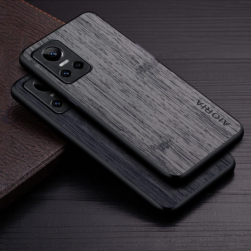 Ốp Lưng Cho Oppo realme GT Neo 3 Họa Tiết Gỗ Tre Da Vỏ Điện Thoại Sang Trọng coque Cho realme GT neo3 case capa