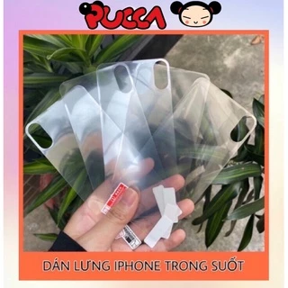 Miếng Dán Lưng Dán Mặt Sau Trong Suốt Dành Cho iPhone Chống Trầy Xước