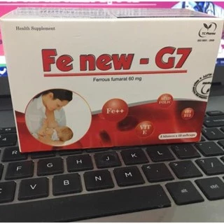 Fe New G7 Bổ sung sắt, acid folic, vitamin B12 cho mẹ bầu