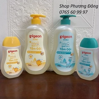 (Mẫu mới) Sữa Tắm gội dịu nhẹ Pigeon 200ml / 700ml