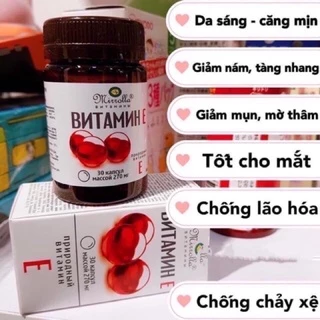 [2024]E đỏ lọ nhựa 270mg 30v - Hàng Nga