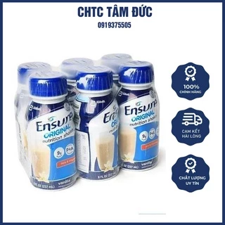 Sữa Bột Pha Sẵn Abbott Ensure Original Nutrition Shake Hương Vani Lốc (6 Chai X 237ml)