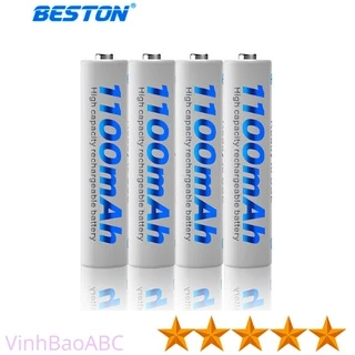 [Pin Sạc Beston] Hộp 4 Viên Pin Sạc AAA Beston 1100 Mah Và Sạc Bst-C8002 ( Pin Sạc Dung Lượng Cao)