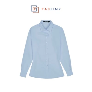 Áo Sơ Mi Nữ Basic vải modal siêu mát Faslink - Màu Xanh Nhạt