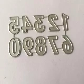 Khuôn cắt giấy bằng kim loại thiết kế hình chữ số