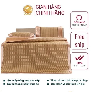 Chiếu Điều Hòa sợi mây lót lụa Emmibedding Store