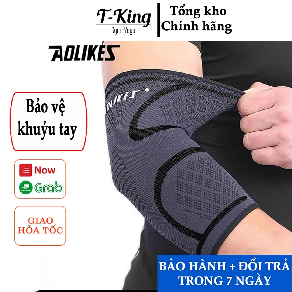 Bảo vệ khuỷu tay Tập gym, Chơi thể thao, Đá bóng Aolikes 7547 (1 đôi)