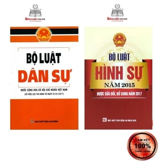 Sách - Combo 2 cuốn Bộ luật dân sự (có hiệu lực thi hành 01/01/2017) + Bộ luật hình sự năm 2015 (sửa đổi, bổ sung năm...