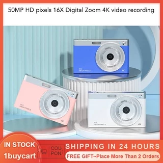 1buycart1 Máy ảnh kỹ thuật số 4K 2.88in IPS HD tự động chụp ảnh zoom 16X 50MP