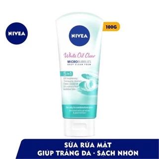 Sữa Rửa Mặt NIVEA GIÚP TRẮNG DA-SẠCH NHỜN 100g