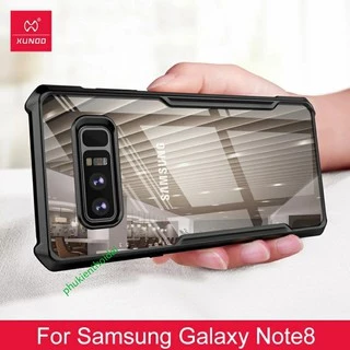 Ốp lưng XUNDD Samsung Note 8 trong suốt viền màu chống sốc chống va đập mạnh cao cấp