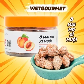 Ô mai mơ xí muội VIETGOURMET ô mai ăn vặt vị chua mặn ngọt đặc sản hà nội ( hộp 200gr )