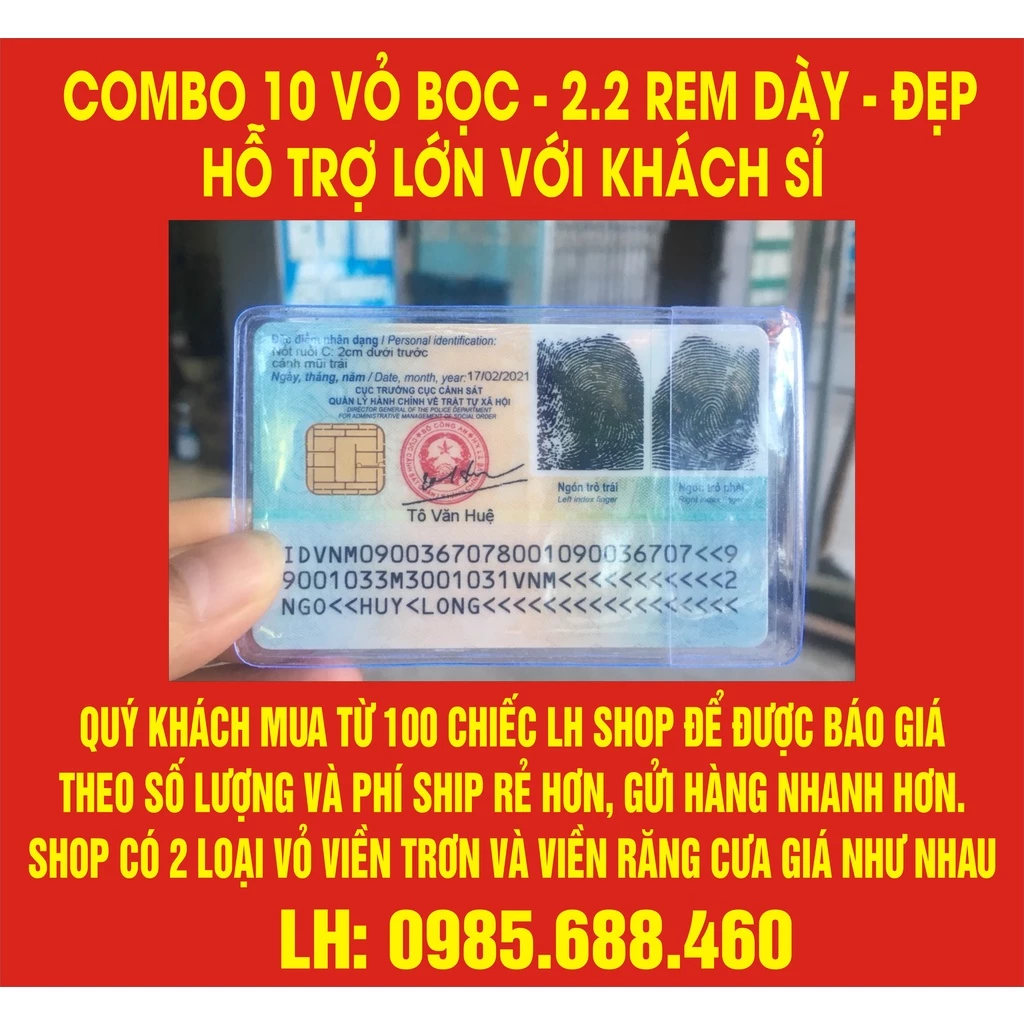 [Combo 10] Thẻ Bọc Căn Cước Công Dân và Tất cả giấy tờ Cá nhân