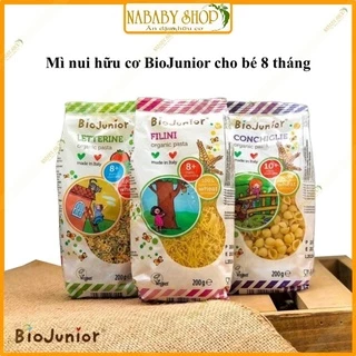 Mỳ nui rau củ hữu cơ BioJunior cho bé từ 8tháng