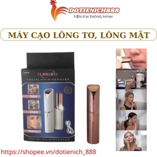 Máy cạo lông mặt lông mày cầm tay Finishing Touch Flawless, Dụng cụ tỉa lông mép, râu mini hình son môi sạc điện