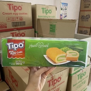 Bánh bông lan cuộn vị dứa Tipo 360g