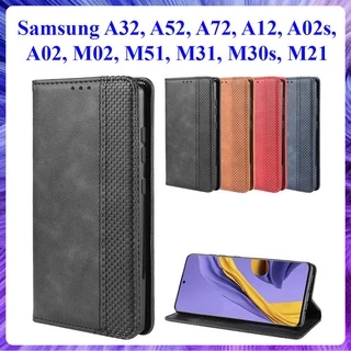 [Bao Xịn] Bao da dạng ví Samsung A32, A52, A52s, A72, A12, A02s, A02, M02, M51, M31, M30s, M21 có nắp gập, ngăn đựng thẻ