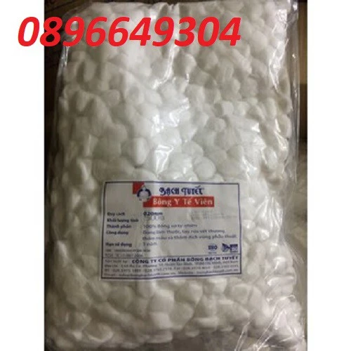 Bông gòn viên y tế Bạch tuyết 500gr