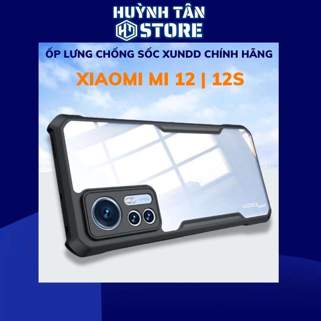 Ốp lưng xiaomi 12 pro mi 12s 12x chống sốc xundd bảo vệ camera chính hãng chống ố vàng phụ kiện điện thoại huỳnh tân