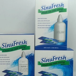 Muối rửa mũi xoang SinuFresh Cát Linh Hỗn Hợp Muỗi Biển NaNo - Vệ Sinh Mũi, Giảm Nghẹt Mũi