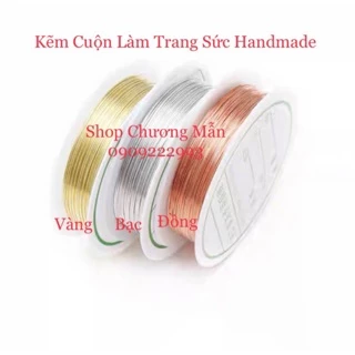 1 Cuộn Dây Kẽm Đồng 0.3mm [3 Màu] Làm Trang Sức Handmade Giá Sỉ