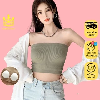 Áo ống có sẵn mút kiểu croptop áo bra quây xinh đa năng nhiều màu gym đi chơi đi biển đều đẹp