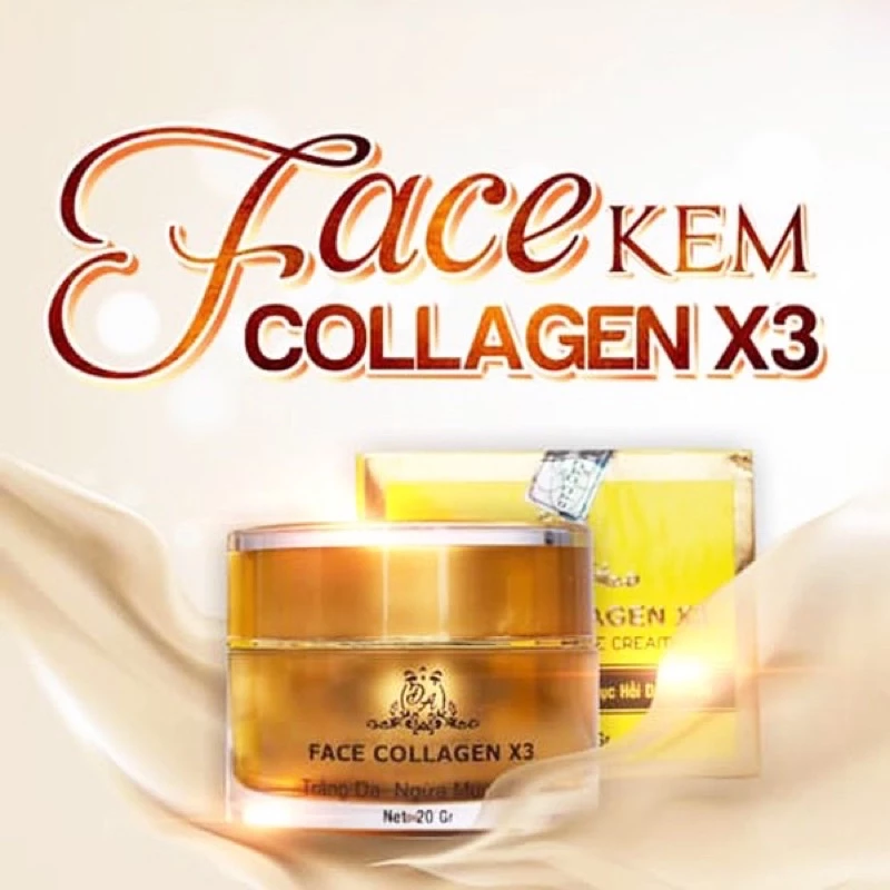 Kem Face Collagen X3 chính hãng Mỹ Phẩm Đông Anh(hộp 20g)