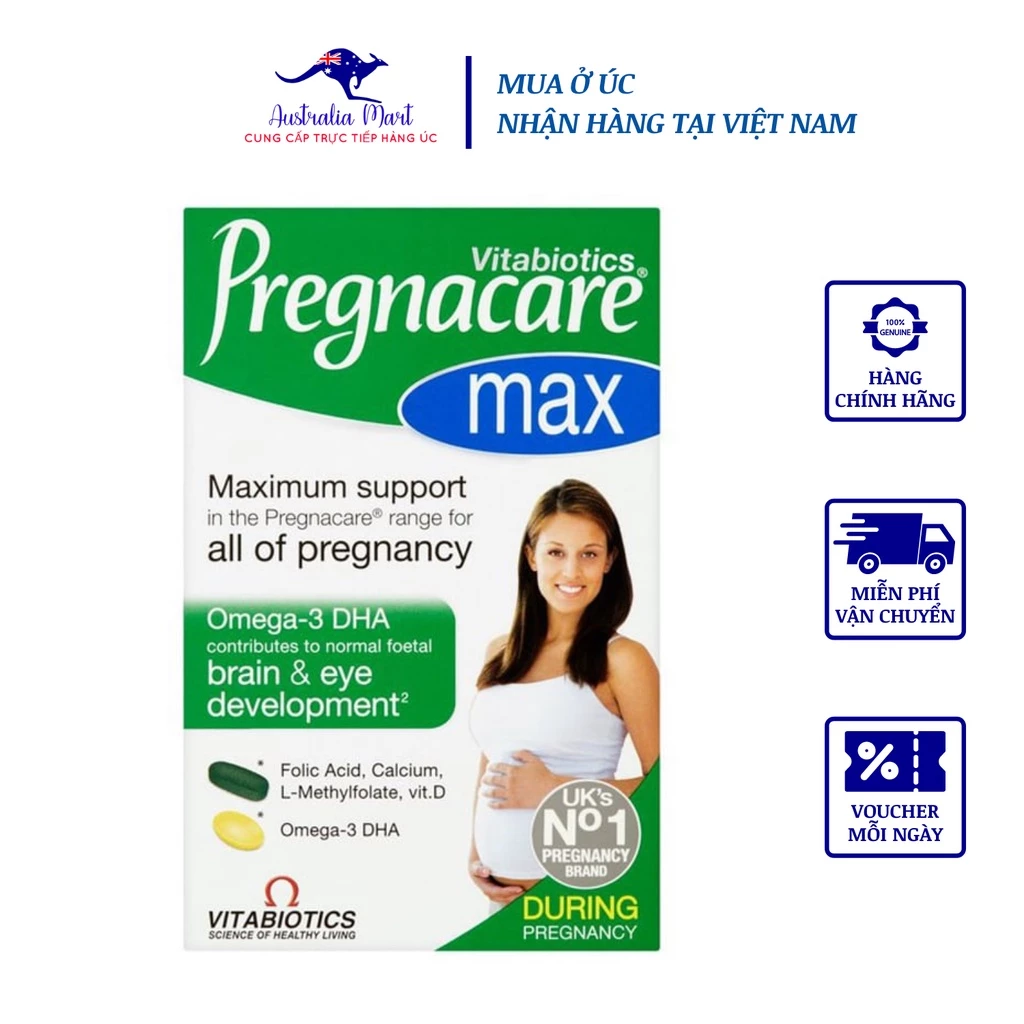 Viên Uống Pregnacare Max Anh Bổ Sung Vitamin Tổng Hợp Cho Bà Bầu 84 Viên