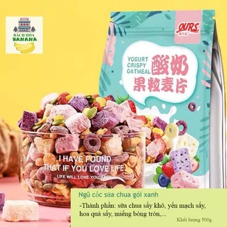 Ngũ cốc sữa chua mix hoa quả ăn sáng/ ngũ cốc ăn kiêng giảm cân các vị