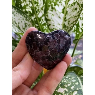 Trái tim đá Astrophyllite Garnet, Đá healing, năng lượng, reiki