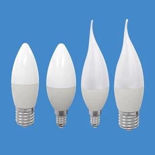 Bóng đèn led E14 E27 220v 3w 5w 7w hình nến độ sáng cao tiện lợi