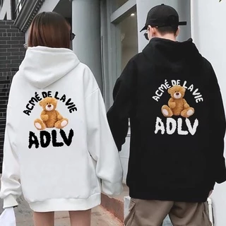 Áo Hoodie ADLV Teddy chất nỉ dày dặn cực ấm, Áo Hoodie Unisex Nam Nữ